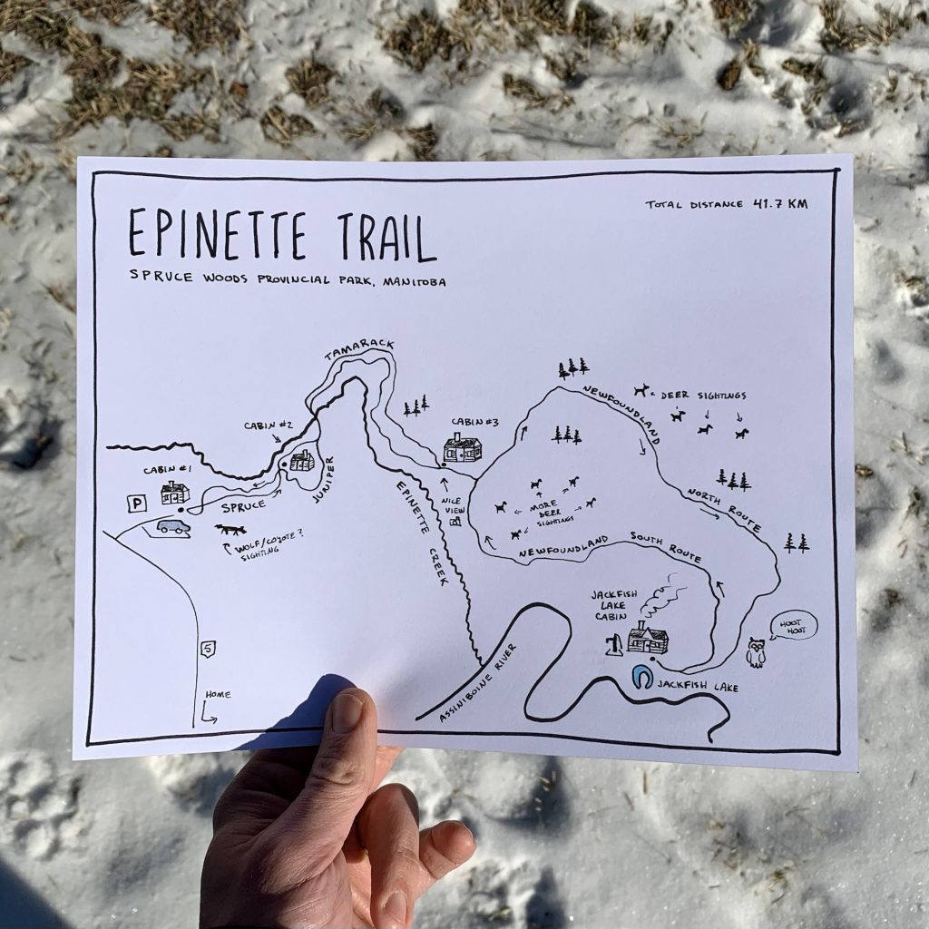 Map of Epinette Trail