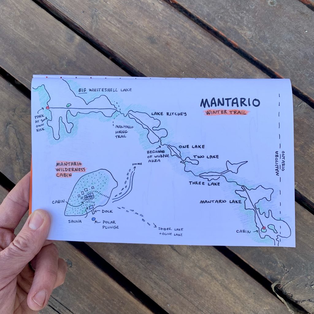 Mantario winter trail sketch